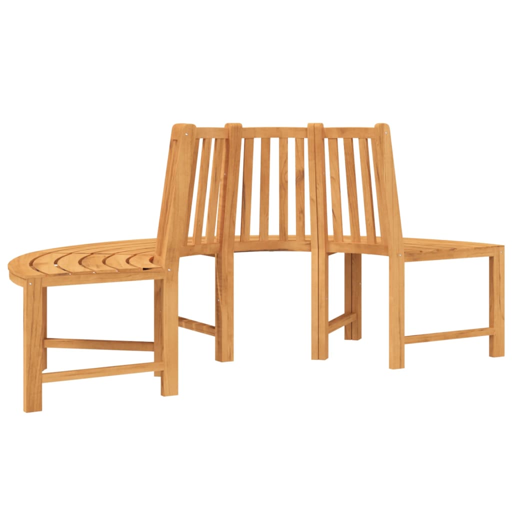 Panca per Albero Semi Circolare Ã˜201 cm Legno Massello di Teak
