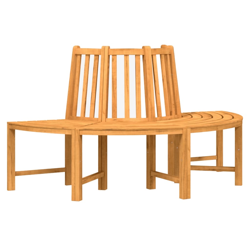 Panca per Albero Semi Circolare Ã˜160 cm Legno Massello di Teak
