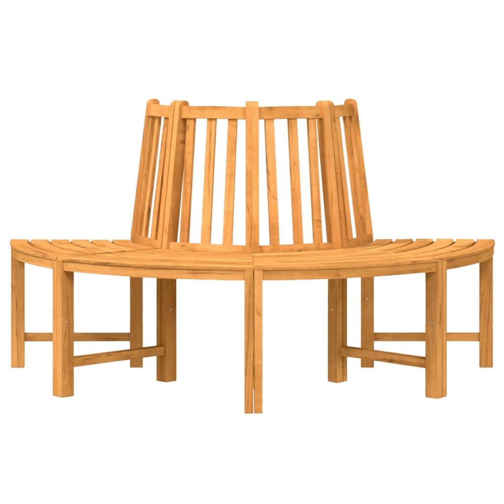 Panca per Albero Semi Circolare Ã˜160 cm Legno Massello di Teak
