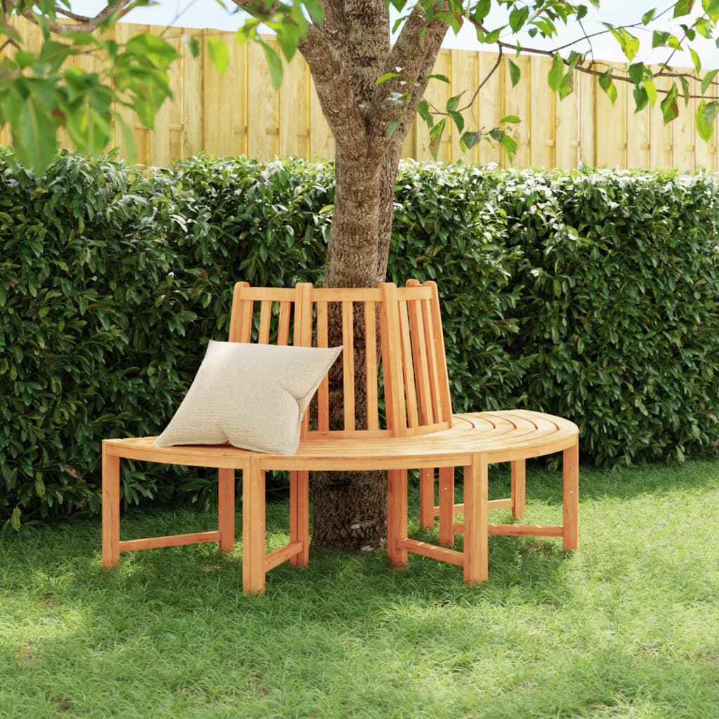 Panca per Albero Semi Circolare Ã˜160 cm Legno Massello di Teak