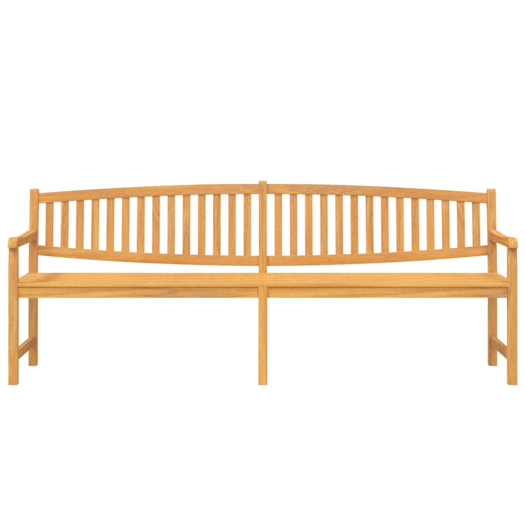 Panca da Giardino 228x59,5x90 cm in Legno Massello di Teak