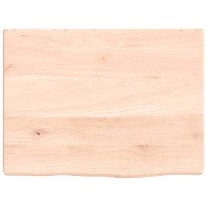 Piano Bagno 40x30x2 cm in Legno Massello Non Trattato