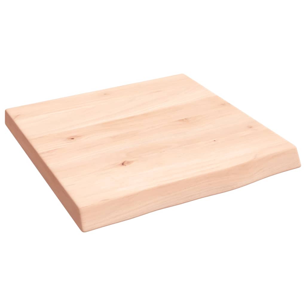 Piano Bagno 40x40x(2-4) cm in Legno Massello Non Trattato