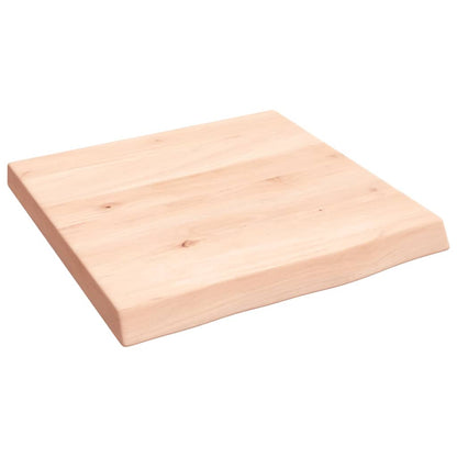 Piano Bagno 40x40x(2-4) cm in Legno Massello Non Trattato