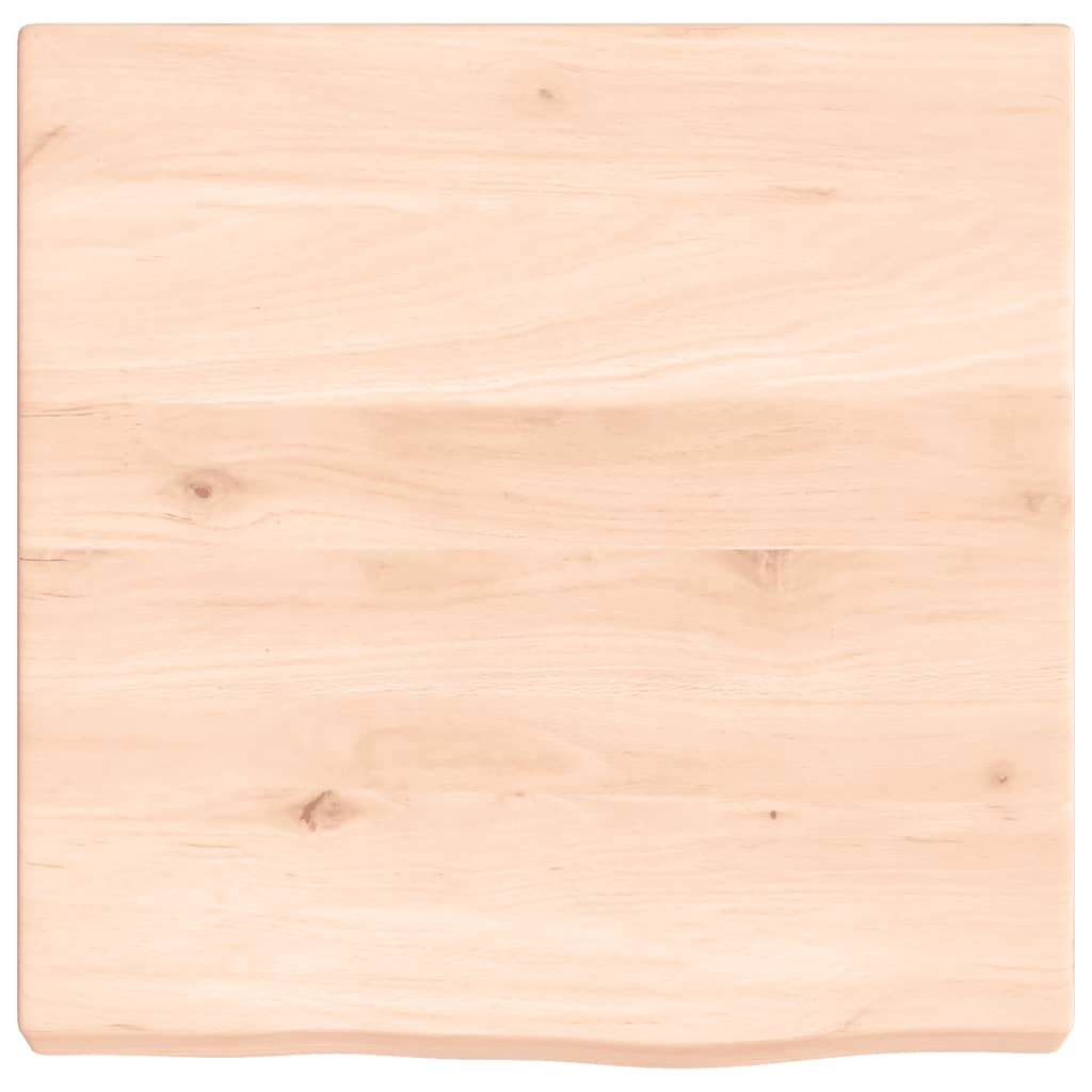 Piano Bagno 40x40x(2-4) cm in Legno Massello Non Trattato