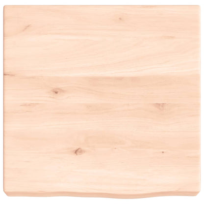 Piano Bagno 40x40x(2-6) cm in Legno Massello Non Trattato