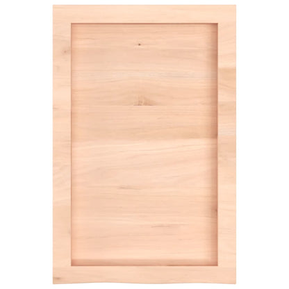 Piano Bagno 40x60x(2-6) cm in Legno Massello Non Trattato