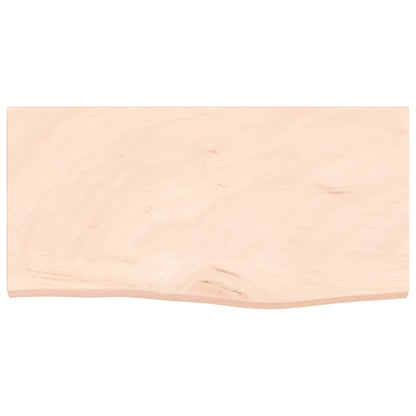 Piano Bagno 60x30x2 cm in Legno Massello Non Trattato