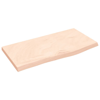 Piano Bagno 60x30x(2-4) cm in Legno Massello Non Trattato