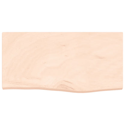 Piano Bagno 60x30x(2-4) cm in Legno Massello Non Trattato