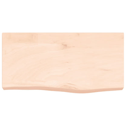 Piano Bagno 60x30x(2-6) cm in Legno Massello Non Trattato