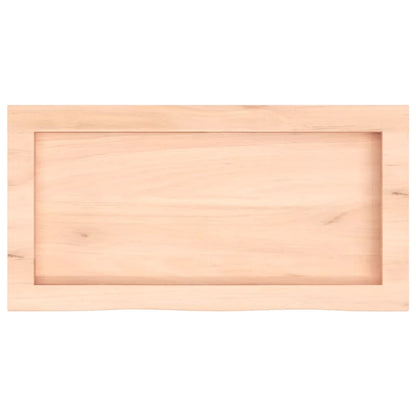 Piano Bagno 60x30x(2-6) cm in Legno Massello Non Trattato