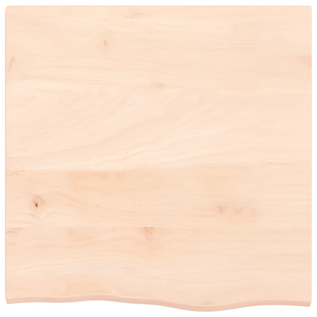 Piano Bagno 60x60x2 cm in Legno Massello Non Trattato