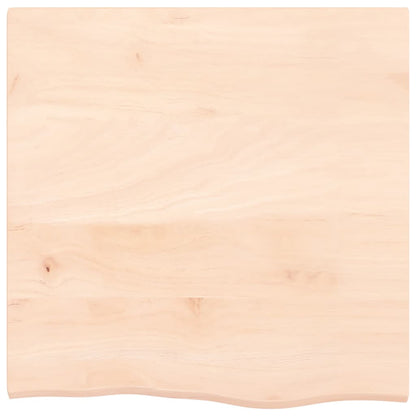 Piano Bagno 60x60x2 cm in Legno Massello Non Trattato