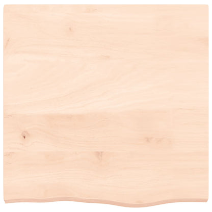 Piano Bagno 60x60x(2-4) cm in Legno Massello Non Trattato