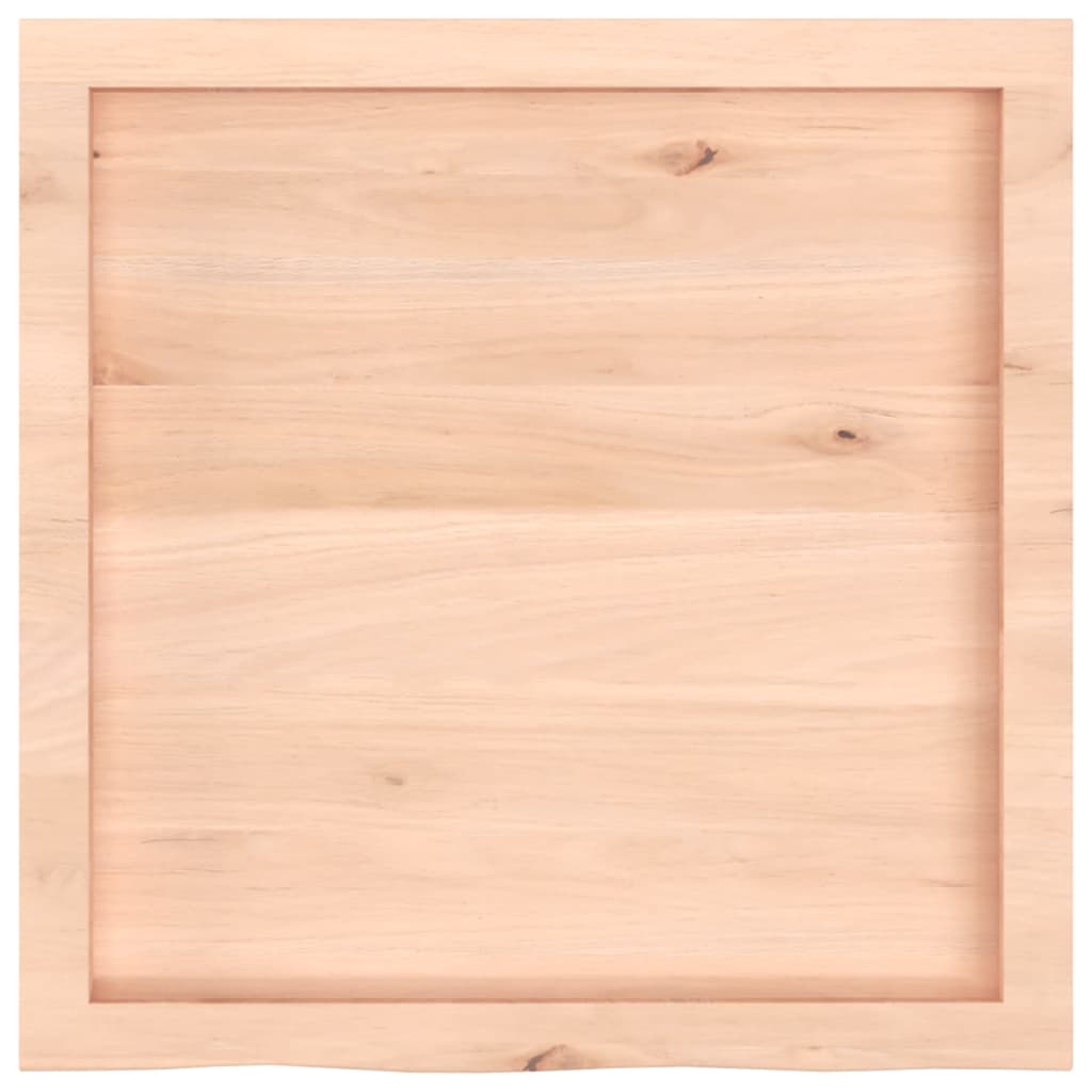 Piano Bagno 60x60x(2-4) cm in Legno Massello Non Trattato