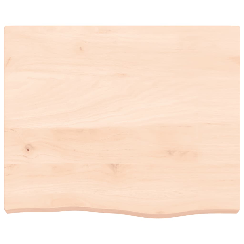 Piano Bagno 60x60x(2-6) cm in Legno Massello Non Trattato