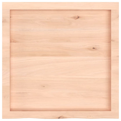 Piano Bagno 60x60x(2-6) cm in Legno Massello Non Trattato