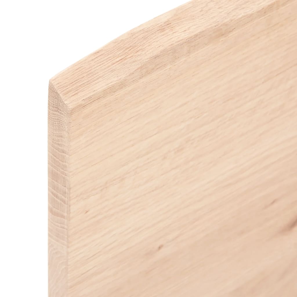 Piano Bagno 100x60x2 cm in Legno Massello Non Trattato