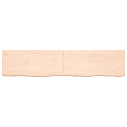 Piano Bagno 180x40x(2-6) cm in Legno Massello Non Trattato