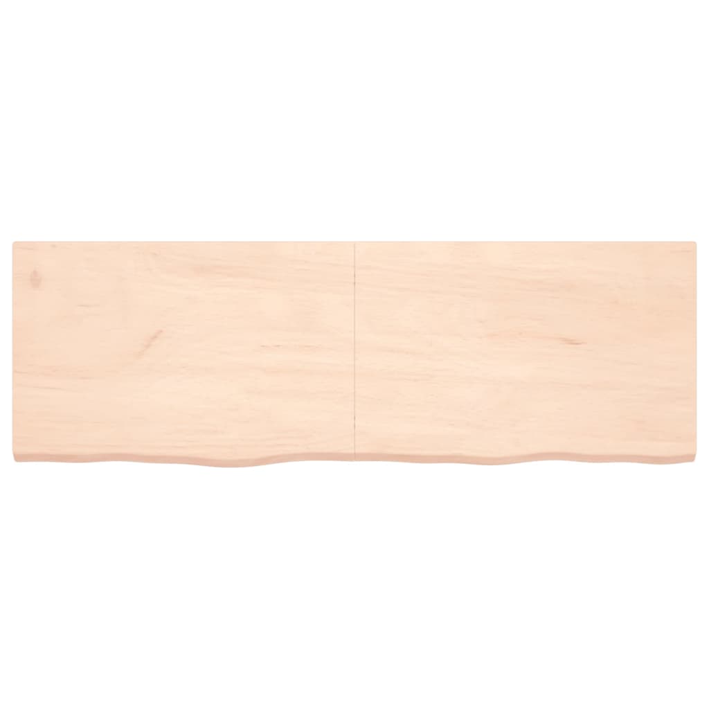 Piano Bagno 180x60x(2-4) cm in Legno Massello Non Trattato