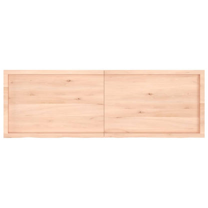 Piano Bagno 180x60x(2-4) cm in Legno Massello Non Trattato