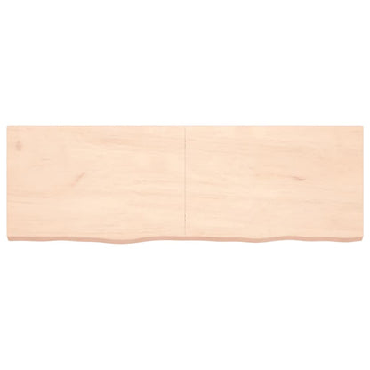 Piano Bagno 180x60x(2-6) cm in Legno Massello Non Trattato