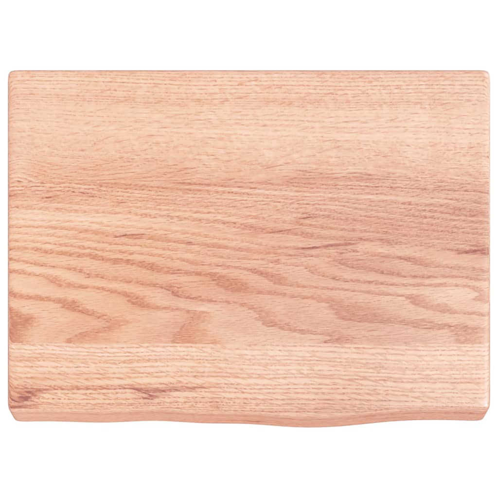 Piano Bagno Marrone 40x30x(2-4) cm Legno Massello Trattato