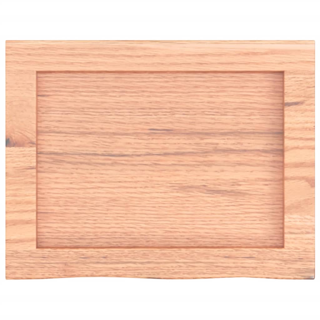 Piano Bagno Marrone 40x30x(2-4) cm Legno Massello Trattato