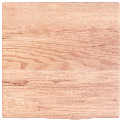 Piano Bagno Marrone Chiaro 40x40x2 cm Legno Massello Trattato