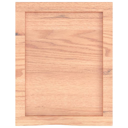 Piano Bagno Marrone 40x50x(2-4) cm Legno Massello Trattato