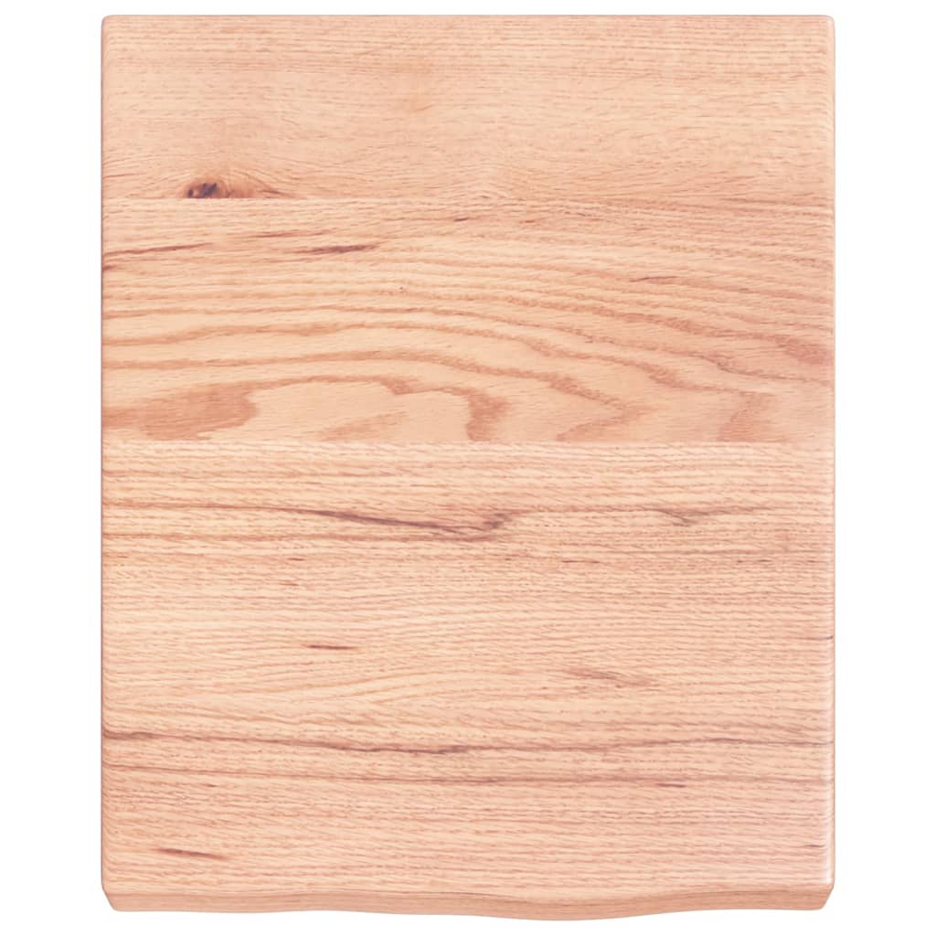 Piano Bagno Marrone 40x50x(2-6) cm Legno Massello Trattato