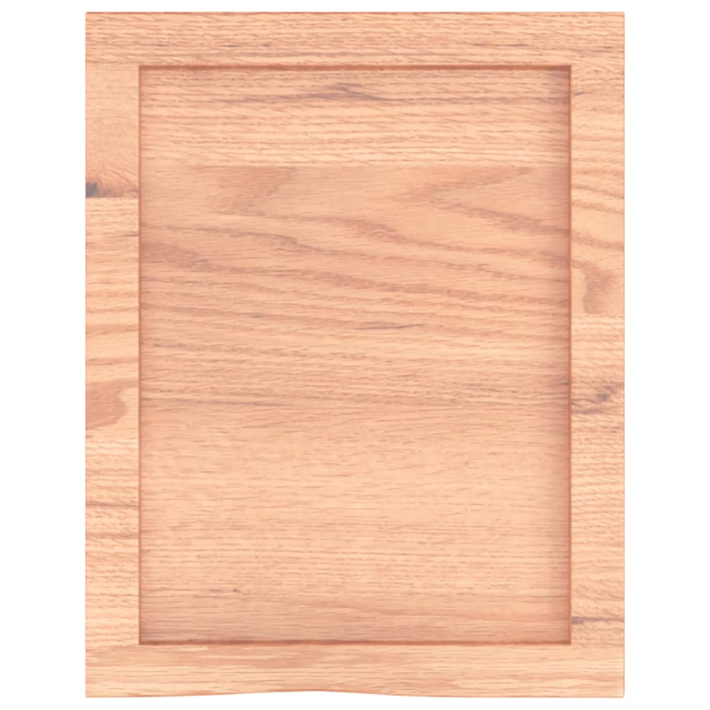 Piano Bagno Marrone 40x50x(2-6) cm Legno Massello Trattato