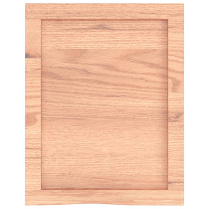 Piano Bagno Marrone 40x50x(2-6) cm Legno Massello Trattato