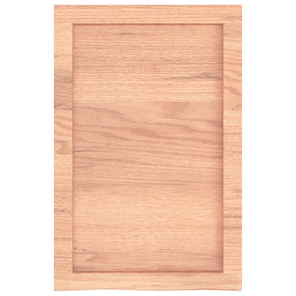 Piano Bagno Marrone 40x60x(2-6) cm Legno Massello Trattato