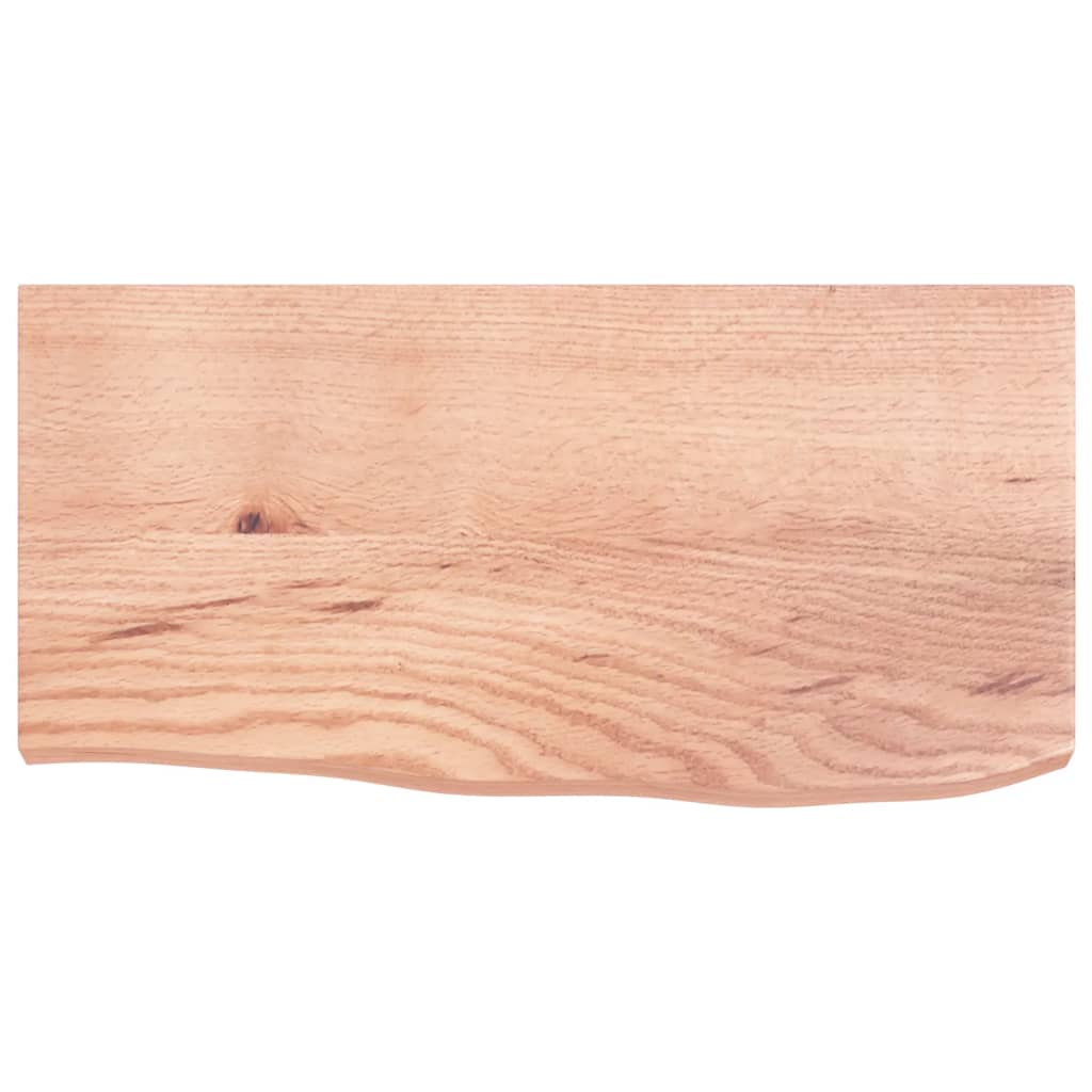Piano Bagno Marrone 60x30x(2-4) cm Legno Massello Trattato