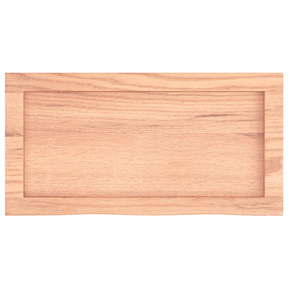 Piano Bagno Marrone 60x30x(2-4) cm Legno Massello Trattato