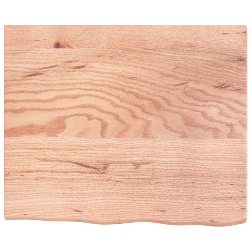 Piano Bagno Marrone 60x50x(2-4) cm Legno Massello Trattato
