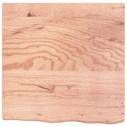 Piano Bagno Marrone 60x60x(2-6) cm Legno Massello Trattato