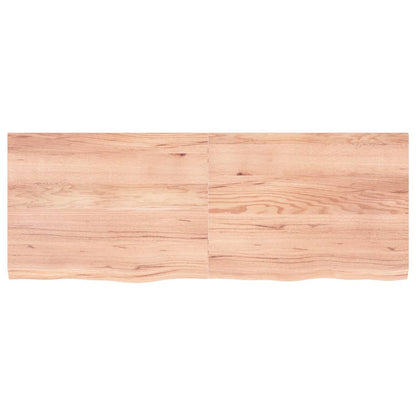Piano Bagno Marrone 160x60x(2-4) cm Legno Massello Trattato