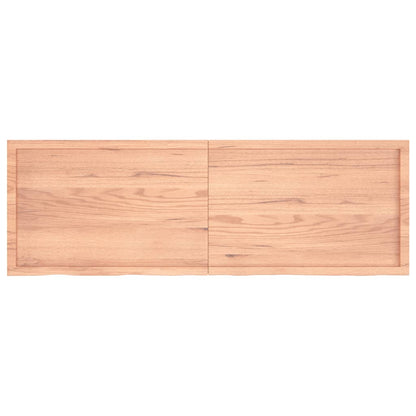 Piano Bagno Marrone 180x60x(2-4) cm Legno Massello Trattato