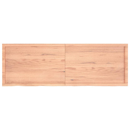 Piano Bagno Marrone 180x60x(2-6) cm Legno Massello Trattato