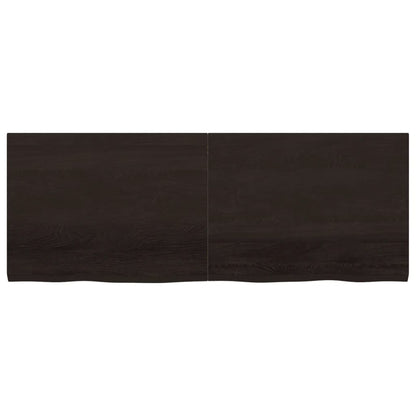 Piano Bagno Marrone Scuro 160x60x(2-4)cm Legno Trattato