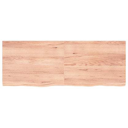 Piano Tavolo Marrone 160x60x(2-4) cm Massello Rovere Trattato