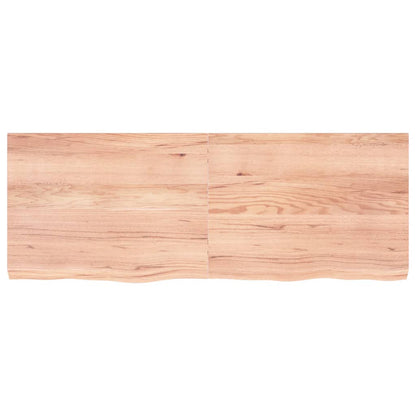 Piano Tavolo Marrone 160x60x(2-6) cm Massello Rovere Trattato