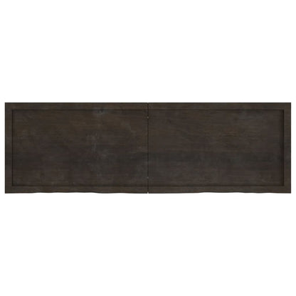 Piano Tavolo Marrone 160x50x(2-6) cm Rovere Massello Trattato
