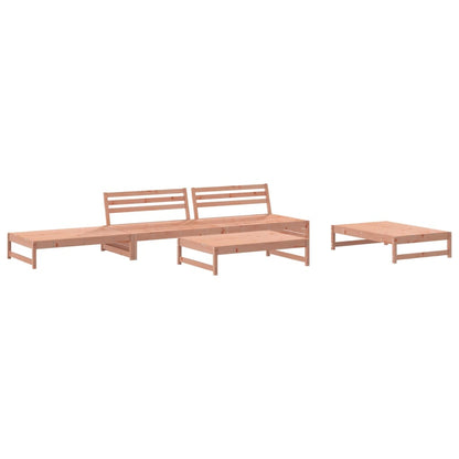 Set Divani Giardino 5 pz con Cuscini Legno Massello di Douglas