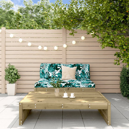 Set Divani da Giardino 2pz con Cuscini Legno Impregnato di Pino