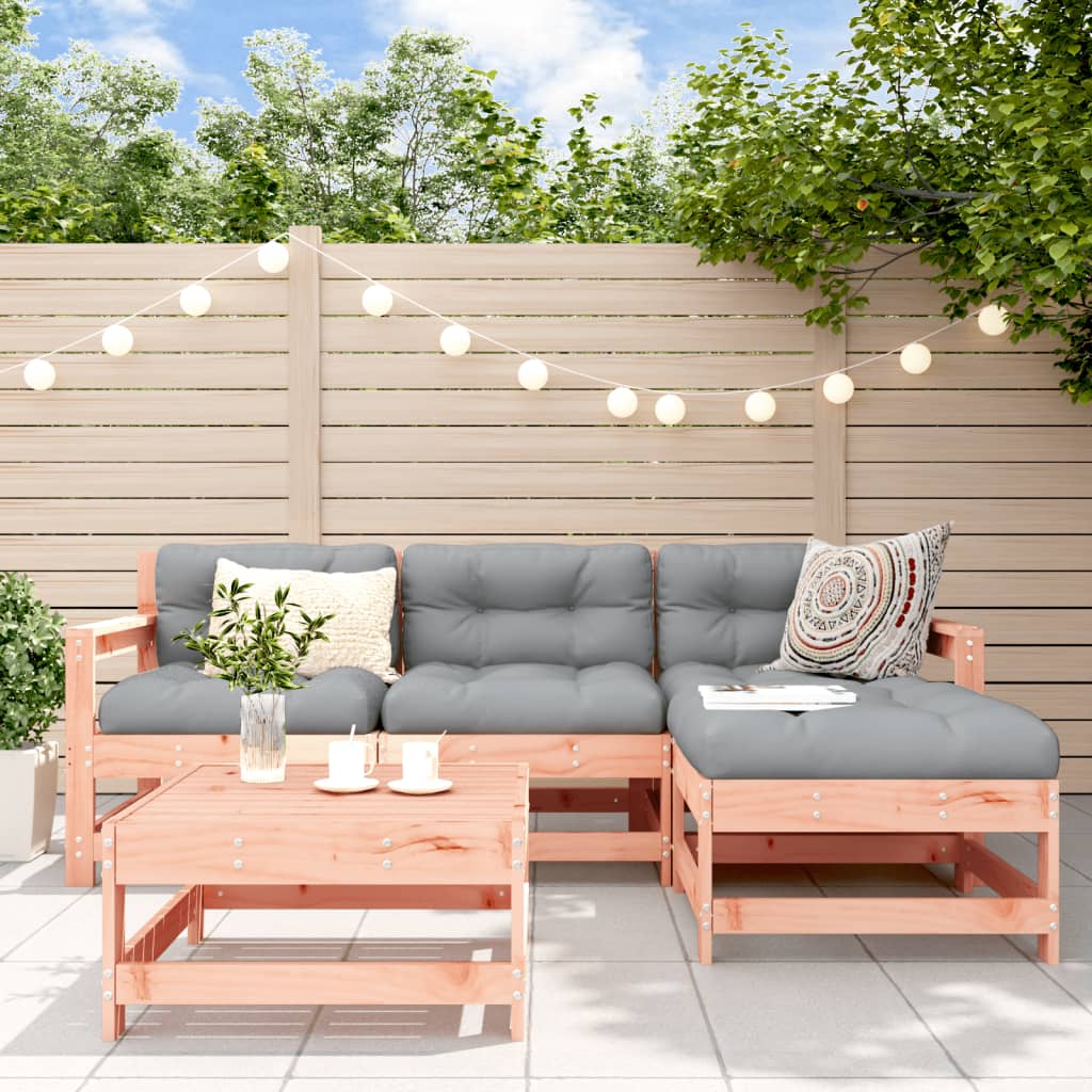Set Salotto da Giardino 5 pz in Legno Massello di Douglas