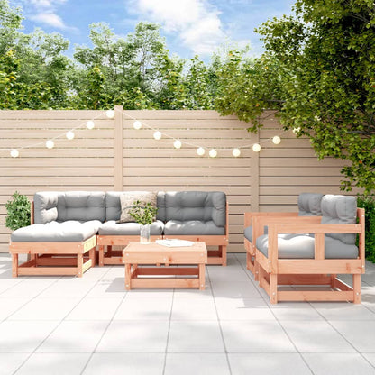 Set Salotto da Giardino 7 pz in Legno Massello di Douglas